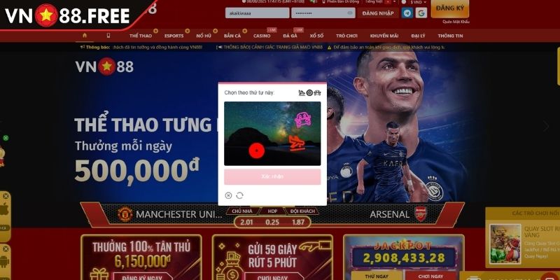 Đăng nhập tài khoản VN88
